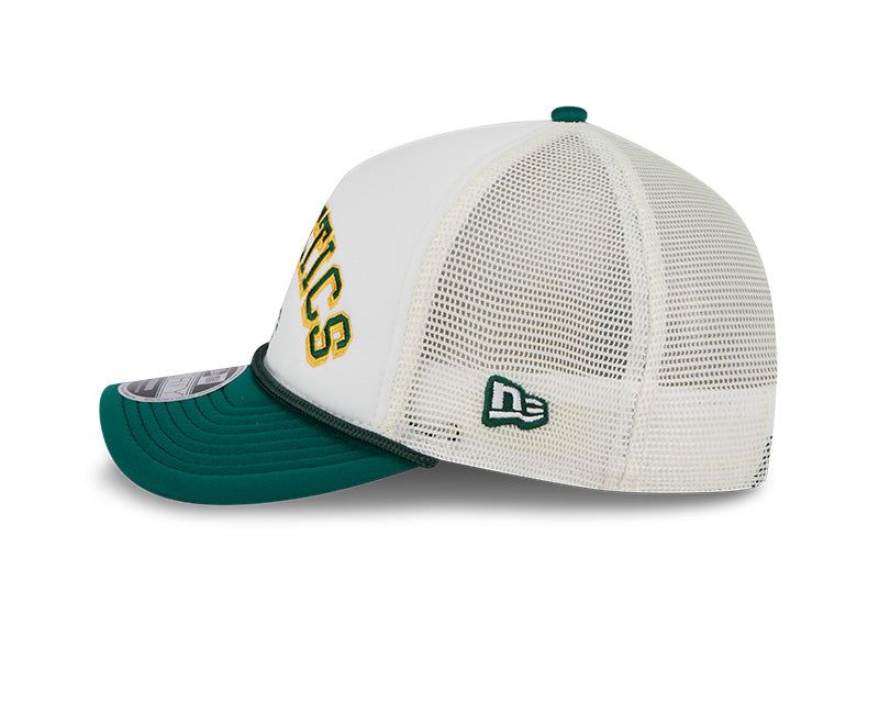 Oakland Athletics Chrome Arch 9FORTY M-Crown A-Frame Trucker Hat