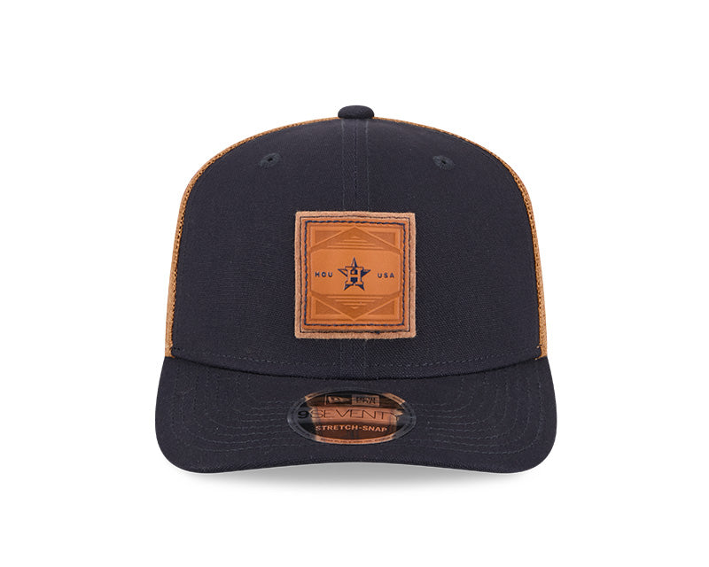 Houston Astros Debossed 9SEVENTY Stretch-Snap Trucker Hat