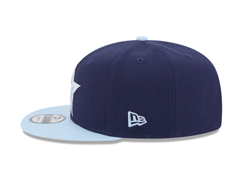 Dallas Cowboys Navy/Light Blue 2-Tone Color Pack 9FIFTY Snapback Hat
