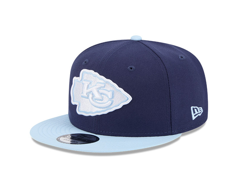 Kansas City Chiefs Navy/Light Blue 2-Tone Color Pack 9FIFTY Snapback Hat