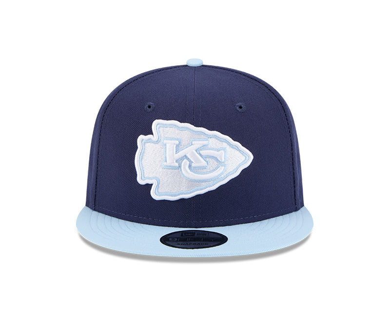 Kansas City Chiefs Navy/Light Blue 2-Tone Color Pack 9FIFTY Snapback Hat
