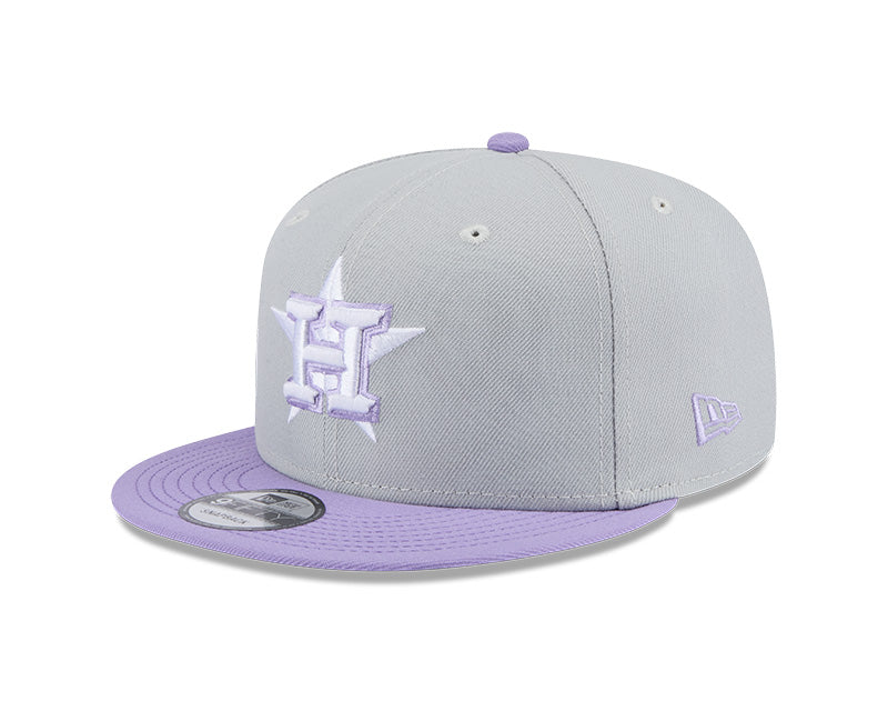 Houston Astros Grey/Purple 2-Tone 9FIFTY Snapback Hat