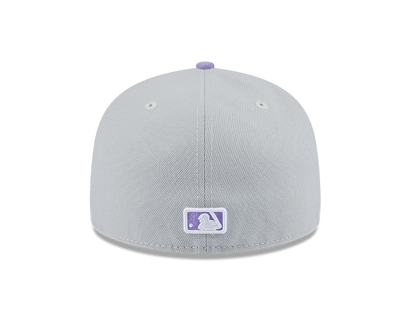 Los Angeles Dodgers Grey/Light Purple Color Pack 2-Tone 59FIFTY Fitted Hat