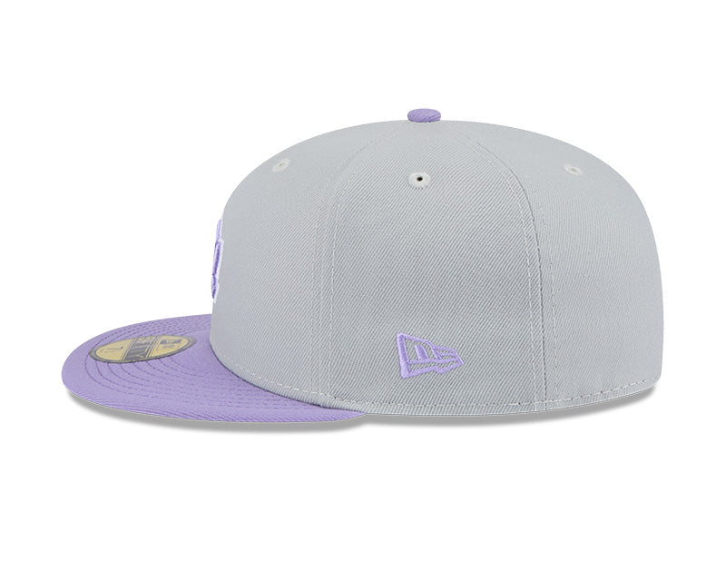 Los Angeles Dodgers Grey/Light Purple Color Pack 2-Tone 59FIFTY Fitted Hat