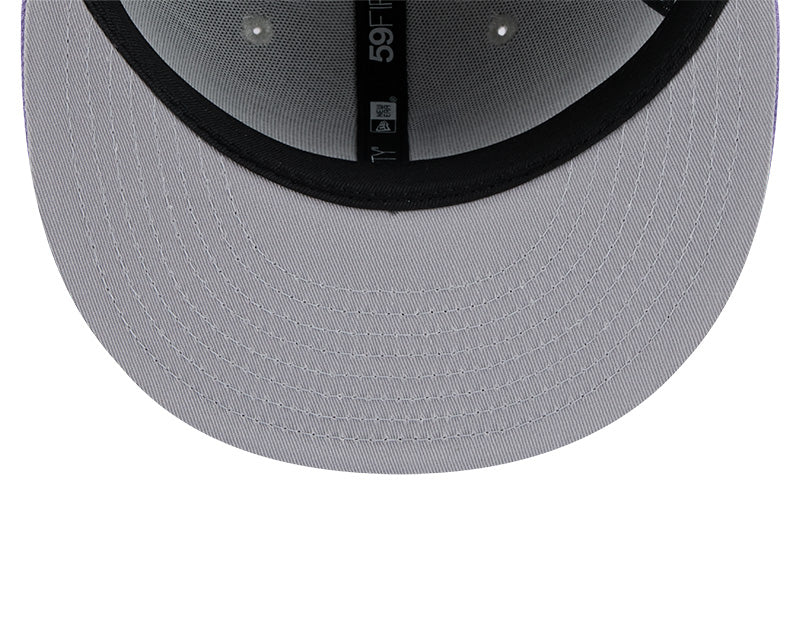 Los Angeles Dodgers Grey/Light Purple Color Pack 2-Tone 59FIFTY Fitted Hat