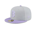 Boston Red Sox Grey/Light Purple Color Pack Two-Tone 59FIFTY Fitted Hat