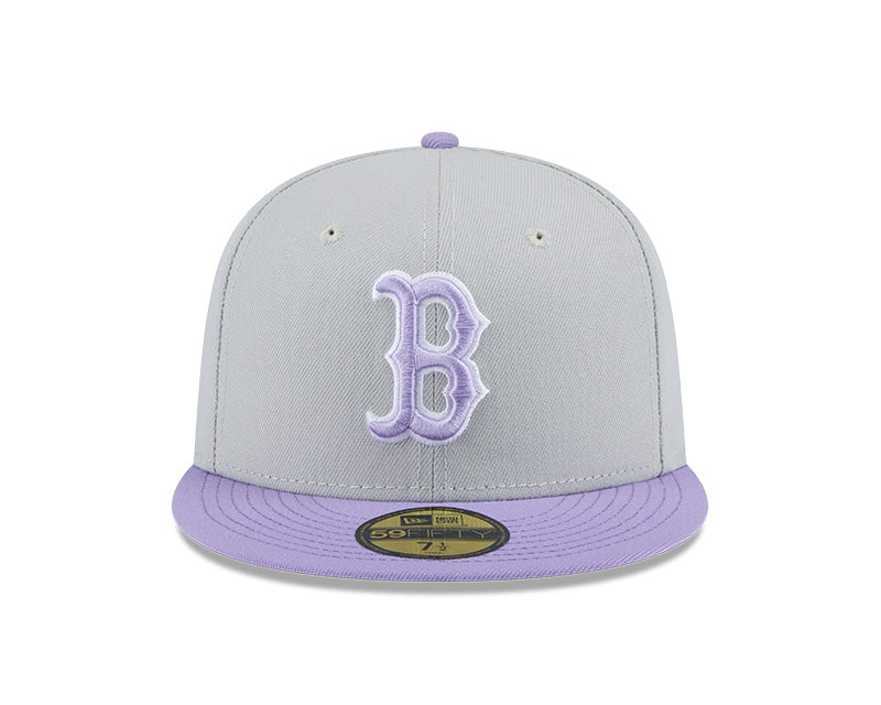 Boston Red Sox Grey/Light Purple Color Pack Two-Tone 59FIFTY Fitted Hat