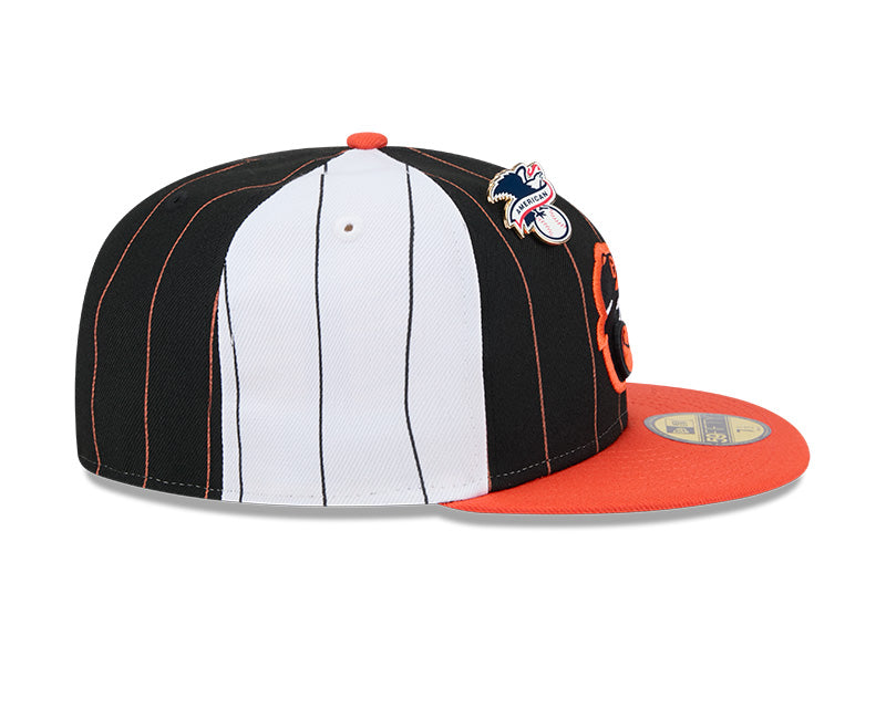 Baltimore Orioles Pinstripe 59FIFTY Fitted Hat