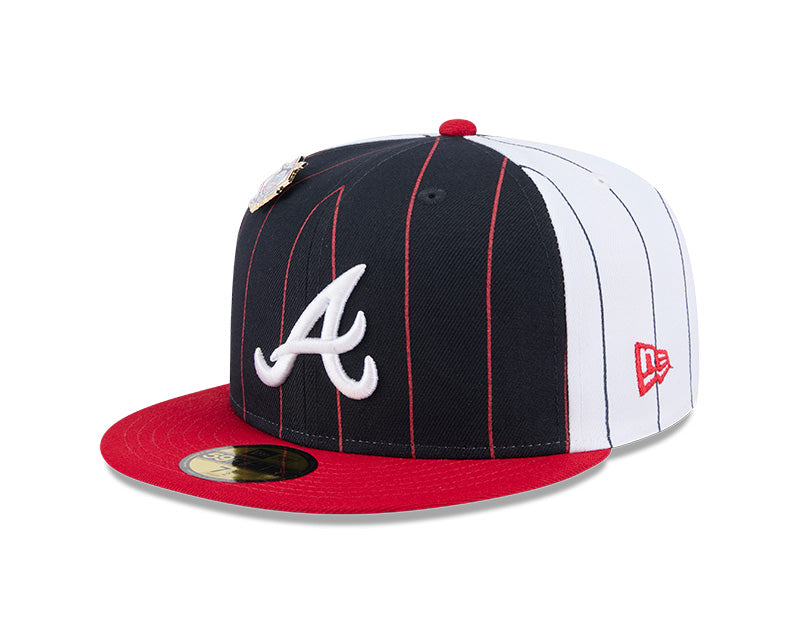 Atlanta Braves Pinstripe 59FIFTY Fitted Hat