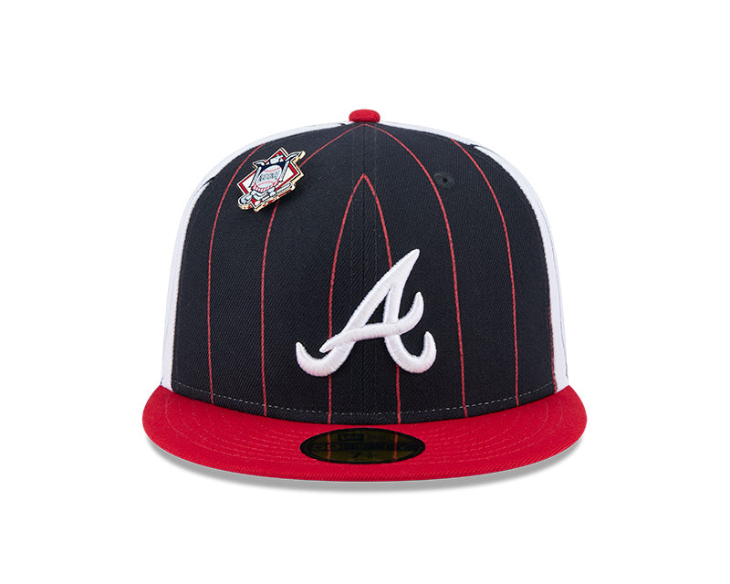 Atlanta Braves Pinstripe 59FIFTY Fitted Hat