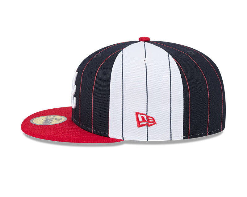 Atlanta Braves Pinstripe 59FIFTY Fitted Hat