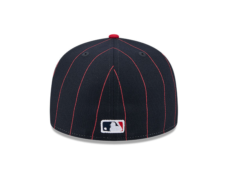 Atlanta Braves Pinstripe 59FIFTY Fitted Hat