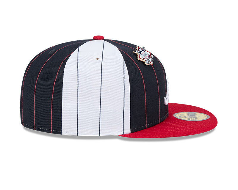 Atlanta Braves Pinstripe 59FIFTY Fitted Hat