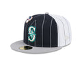 Seattle Mariners Pinstripe 59FIFTY Fitted Hat