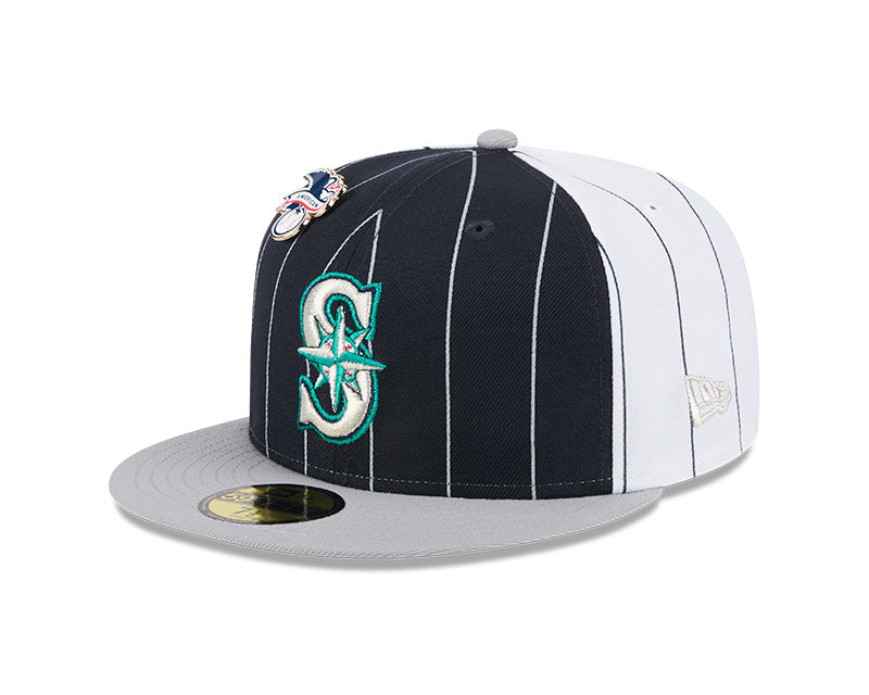 Seattle Mariners Pinstripe 59FIFTY Fitted Hat