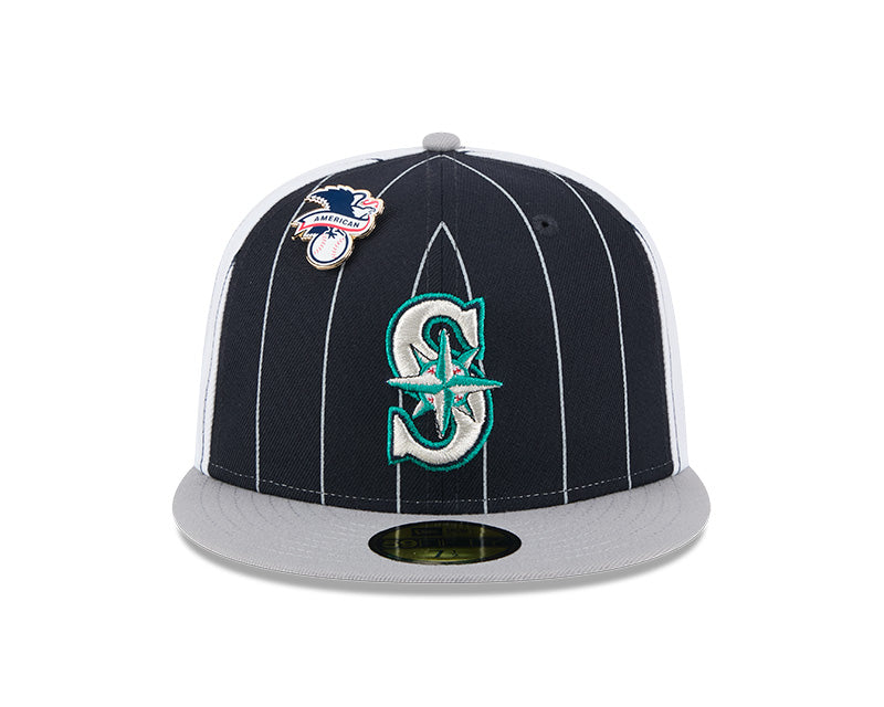 Seattle Mariners Pinstripe 59FIFTY Fitted Hat