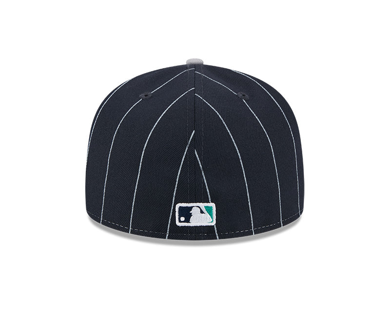 Seattle Mariners Pinstripe 59FIFTY Fitted Hat