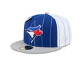 Toronto Blue Jays Pinstripe 59FIFTY Fitted Hat