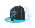Miami Marlins Pinstripe 59FIFTY Fitted Hat