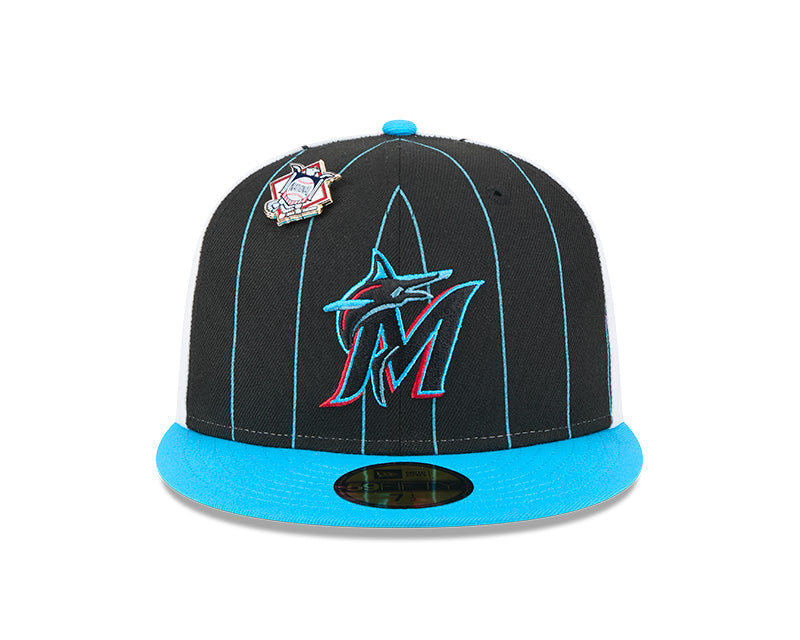 Miami Marlins Pinstripe 59FIFTY Fitted Hat