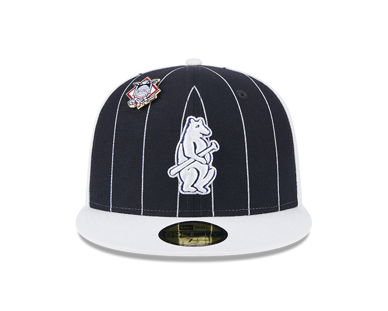 Chicago Cubs Pinstripe 59FIFTY Fitted Hat