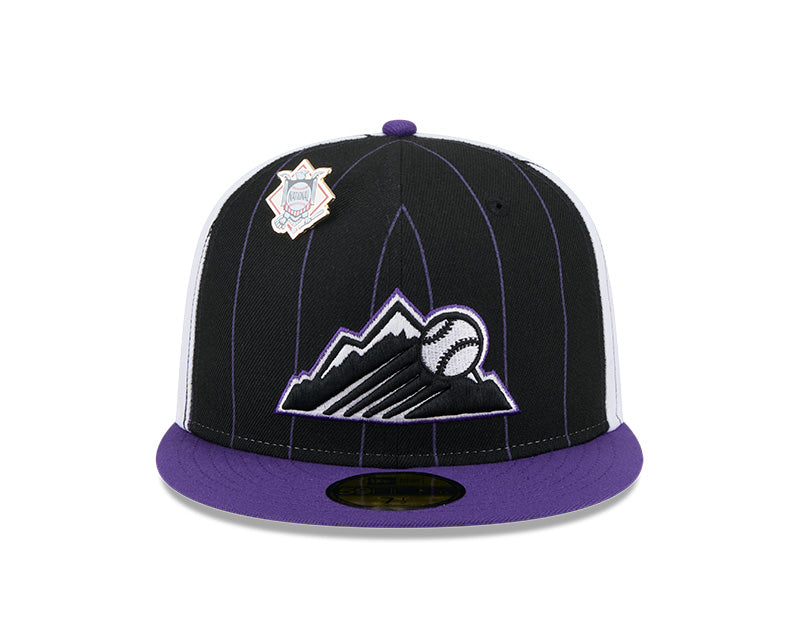 Colorado Rockies Pinstripe 59FIFTY Fitted Hat