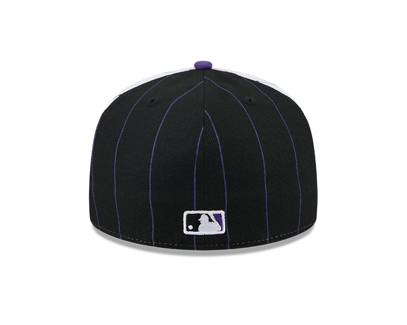 Colorado Rockies Pinstripe 59FIFTY Fitted Hat