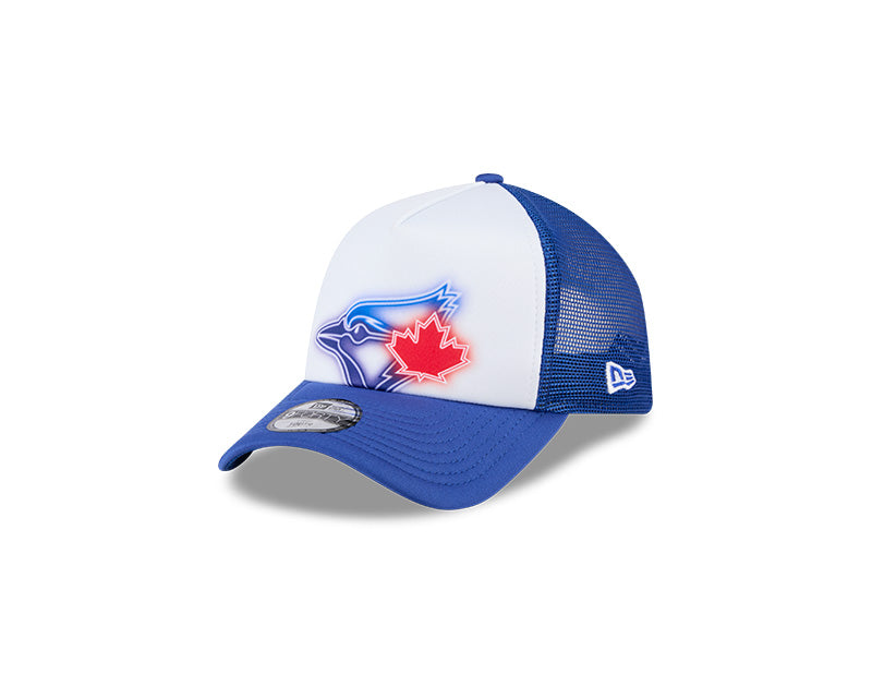Youth Toronto Blue Jays Painted A-Frame 9FORTY Trucker Adjustable Hat