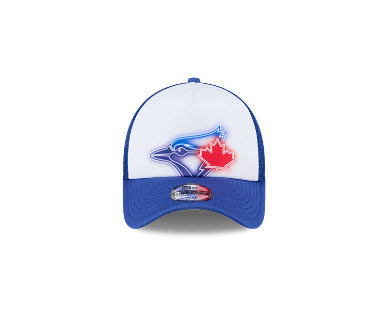 Youth Toronto Blue Jays Painted A-Frame 9FORTY Trucker Adjustable Hat