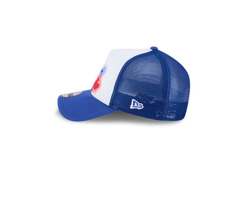 Youth Toronto Blue Jays Painted A-Frame 9FORTY Trucker Adjustable Hat