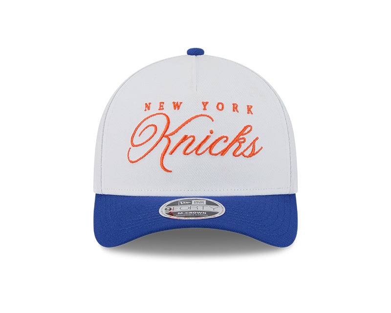 New York Knicks 2025 Draft 9FORTY M-Crown A-Frame Snapback
