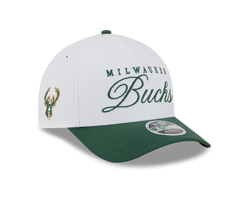 Milwaukee Bucks 2025 Draft 9FORTY M-Crown A-Frame Snapback