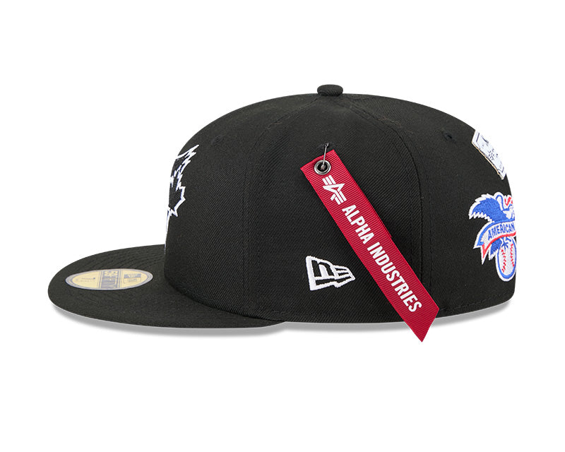 New Era Toronto Blue Jays Alpha Industries Black 59FIFTY Fitted Hat