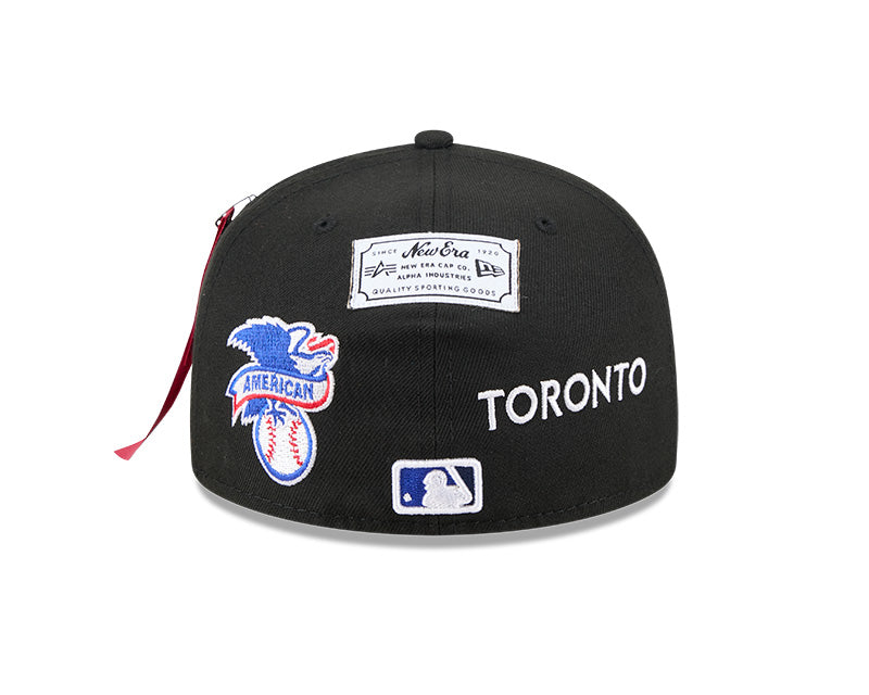 New Era Toronto Blue Jays Alpha Industries Black 59FIFTY Fitted Hat
