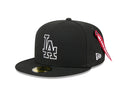 New Era Los Angeles Dodgers Alpha Industries Black 59FIFTY Fitted Hat