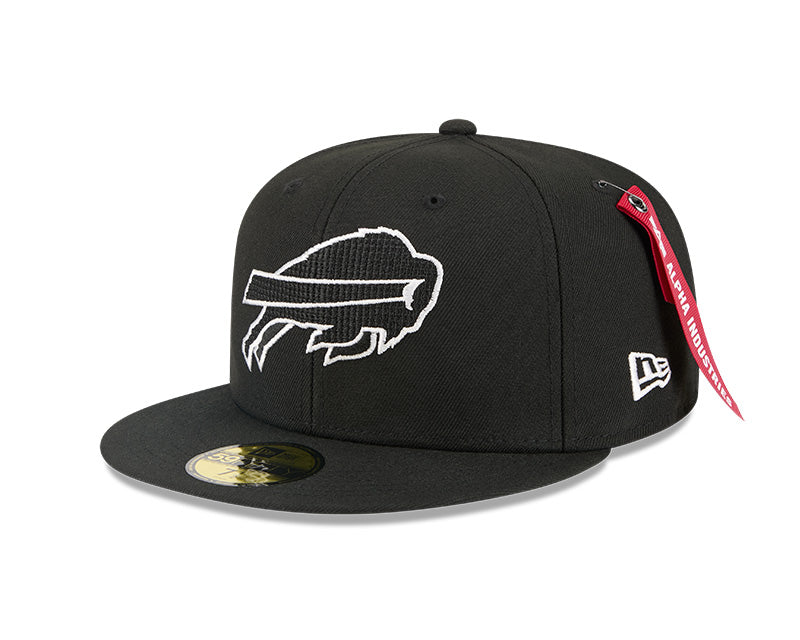 New Era Buffalo Bills Alpha Industries Black 59FIFTY Fitted Hat