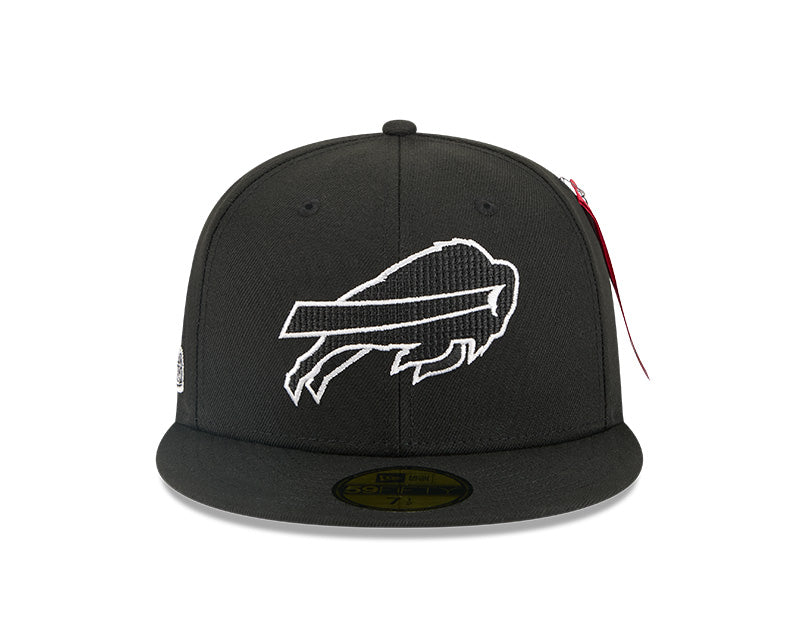 New Era Buffalo Bills Alpha Industries Black 59FIFTY Fitted Hat