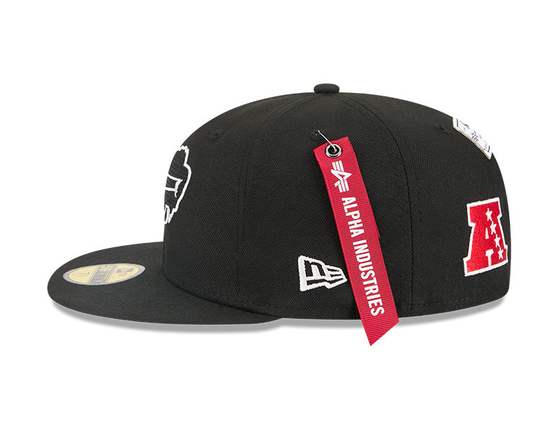 New Era Buffalo Bills Alpha Industries Black 59FIFTY Fitted Hat