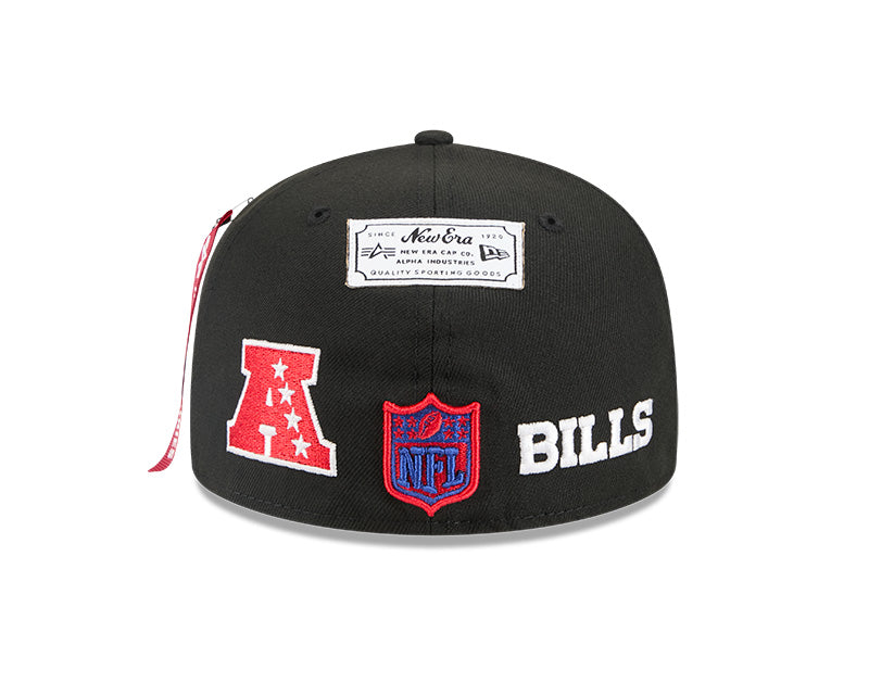 New Era Buffalo Bills Alpha Industries Black 59FIFTY Fitted Hat