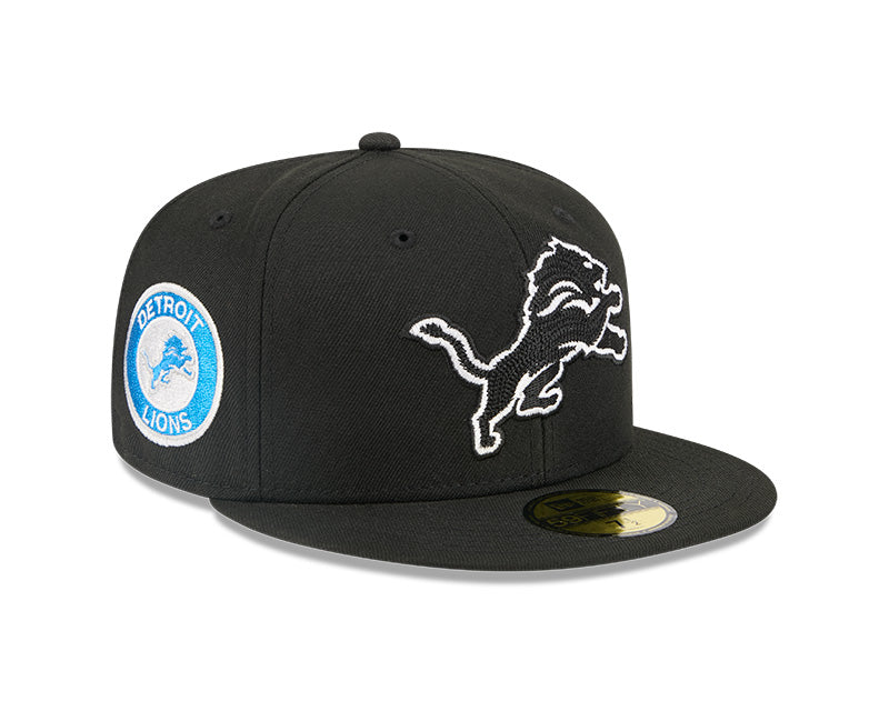 New Era Detroit Lions Alpha Industries Black 59FIFTY Fitted Hat