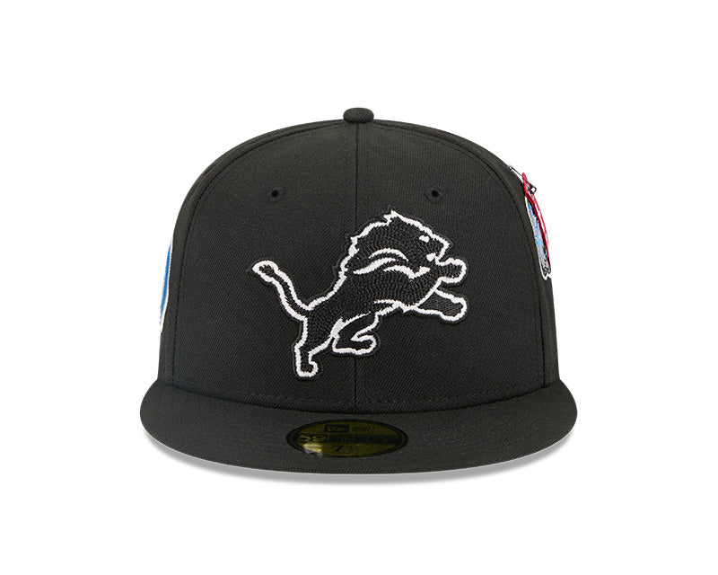 New Era Detroit Lions Alpha Industries Black 59FIFTY Fitted Hat