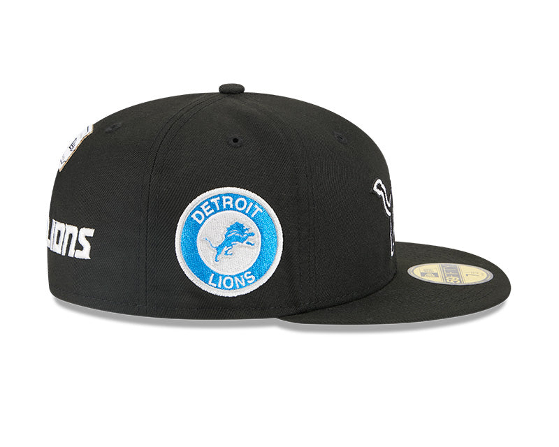 New Era Detroit Lions Alpha Industries Black 59FIFTY Fitted Hat