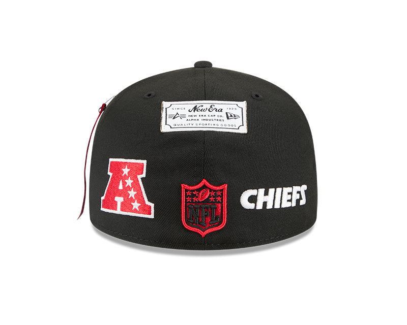 New Era Kansas City Chiefs Alpha Industries Black 59FIFTY Fitted Hat