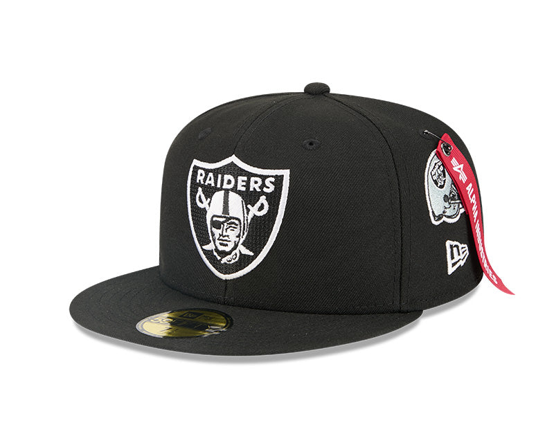 New Era Las Vegas Raiders Alpha Industries Black 59FIFTY Fitted Hat
