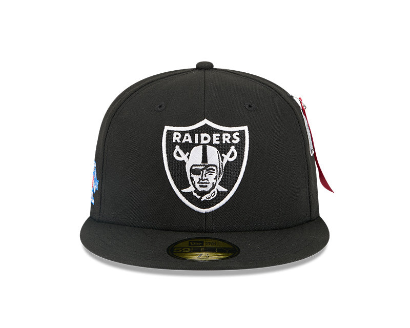 New Era Las Vegas Raiders Alpha Industries Black 59FIFTY Fitted Hat