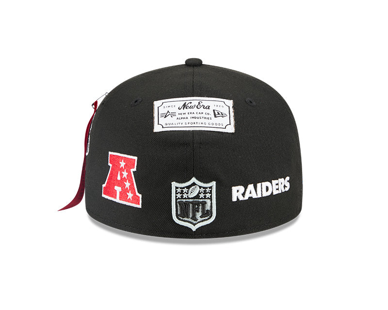 New Era Las Vegas Raiders Alpha Industries Black 59FIFTY Fitted Hat