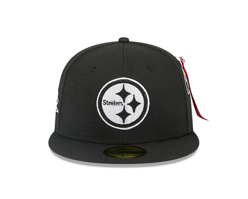 New Era Pittsburgh Steelers Alpha Industries Black 59FIFTY Fitted Hat