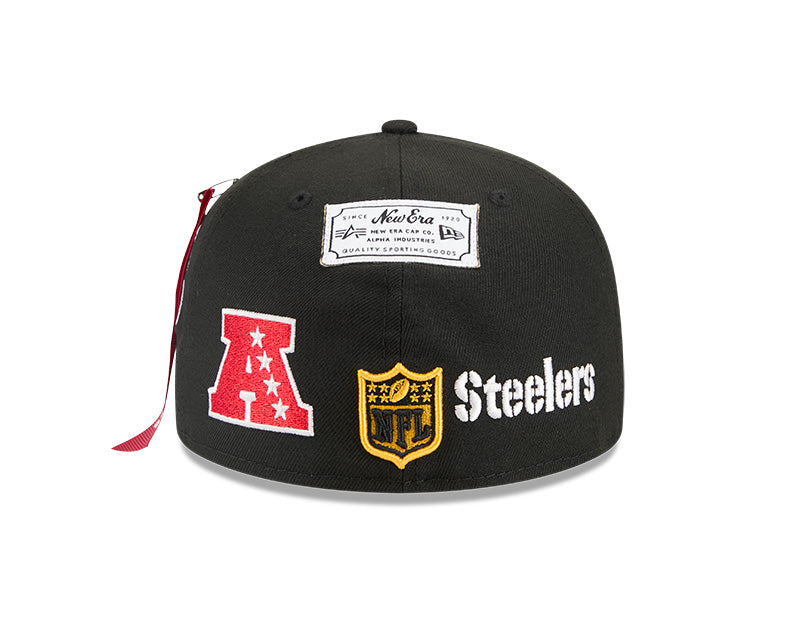 New Era Pittsburgh Steelers Alpha Industries Black 59FIFTY Fitted Hat
