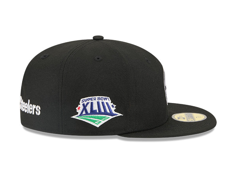 New Era Pittsburgh Steelers Alpha Industries Black 59FIFTY Fitted Hat