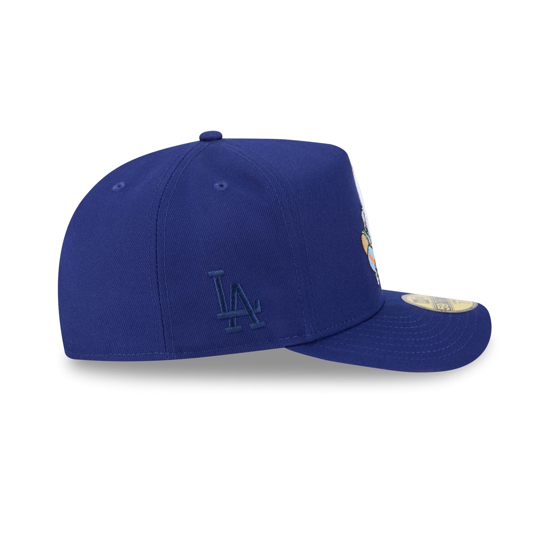 New Era Los Angeles Dodgers MLB 2026 Cartoon A-Frame 59FIFTY junior fitted hat, right side view
